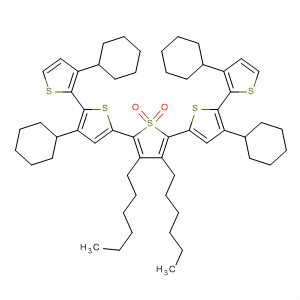 2,2':5',2'':5'',2''':5''',2''''-Quinquethiophene,3,3',3'''',4'''-tetracyclohexyl-3'',4''-dihexyl-, 1'',1''-dioxide