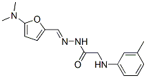 GLYCINE,N-(3-METHYLPHENYL)-,[[5-(DIMETHYLAMINO)-FURAN-2-YL]METHYLENE]HYDRAZIDE