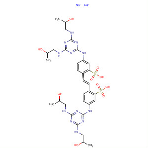 Benzenesulfonic acid,2,2'-(1,2-ethenediyl)bis[5-[[4,6-bis[(2-hydroxypropyl)amino]-1,3,5-triazin-2-yl]amino]-, disodium salt