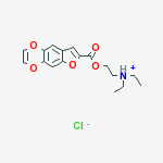 N,N-diethyl-2-[(furo[2,3-g][1,4]benzodioxin-7-ylcarbonyl)oxy]ethanaminium chloride