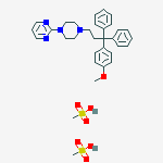 PYRIMIDINE,2-(4-(3-(4-METHOXYPHENYL)-3,3-DIPHENYLPROPYL)-(PIPERAZIN-1-YL))-,DIMETHANESULFONATE