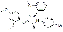 4H-Imidazol-4-one,  3-(4-bromophenyl)-5-[(2,4-dimethoxyphenyl)methylene]-3,5-dihydro-2-(2-methoxyphenyl)-