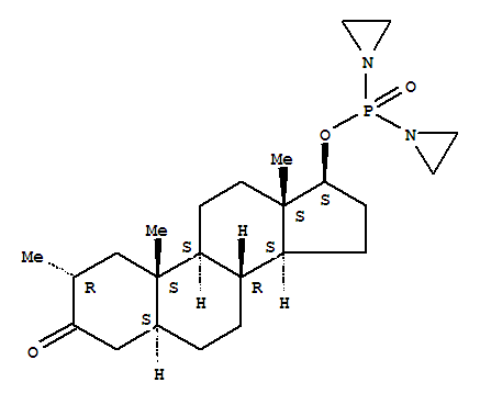 2-methyl-3-oxoandrostan-17-yl bis(aziridin-1-yl)phosphinate