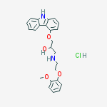 1-(9h-carbazol-4-yloxy)-3-[2-(2-methoxyphenoxy)ethylamino]propan-2-ol;hydrochloride
