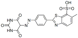 2-[4-[(hexahydro-2,4,6-trioxopyrimidin-5-yl)azo]phenyl]-6-methylbenzothiazole-7-sulphonic acid