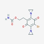 2-[2,5-bis(aziridin-1-yl)-4-bromo-3,6-dioxocyclohexa-1,4-dien-1-yl]ethyl carbamate