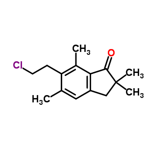 6-(2-chloroethyl)-2,2,5,7-tetramethyl-2,3-dihydro-1H-inden-1-one