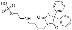 Thiosulfuric acid hydrogen S-[2-[[4-(4,4-diphenyl-2,5-dioxo-1-imidazolidinyl)butyl]amino]ethyl] ester