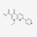 1-Ethyl-4-oxo-7-(pyridin-4-yl)-1,4-dihydro-1,8-naphthyridine-3-carboxylic acid