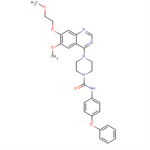 1-Piperazinecarboxamide,4-[6-methoxy-7-(2-methoxyethoxy)-4-quinazolinyl]-N-(4-phenoxyphenyl)-