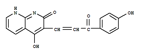 1,8-Naphthyridin-2(1H)-one,4-hydroxy-3-[3-(4-hydroxyphenyl)-3-oxo-1-propen-1-yl]-