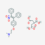 N,N-dimethyl-2-[4-[(E)-2-nitro-1,2-diphenyl-vinyl]phenoxy]ethanamine citrate