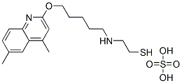 2-[5-(4,6-Dimethyl-2-quinolyloxy)pentyl]aminoethanethiol sulfate