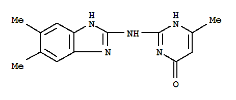 4(3H)-Pyrimidinone,2-[(5,6-dimethyl-1H-benzimidazol-2-yl)amino]-6-methyl-