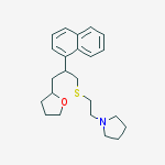 2-(1-Naphtyl)-1-(2-pyrrolizinoethyl)thio-3-(2,3,4,5-tetrahydrofuran-2-yl)propane