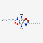 HEPTANAMIDE,N,N-[3,6-BIS(1-AZIRIDINYL)-P-BENZOQUINON-2,5-YLENE]BIS-