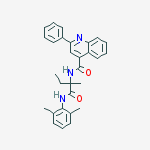 4-QUINOLINECARBOXAMIDE,N-[1-[[(2,6-DIMETHYLPHENYL)AMINO]CARBONYL]-1-METHYLPROPYL]-2-PHENYL-