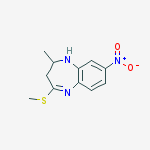 1H-1,5-Benzodiazepine, 2,3-dihydro-2-methyl-4-(methylthio)-8-nitro-
