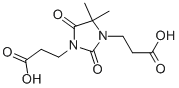 4,4-dimethyl-2,5-dioxoimidazolidine-1,3-dipropionic acid