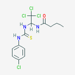 N-[2,2,2-trichloro-1-[(4-chlorophenyl)carbamothioylamino]ethyl]butanamide