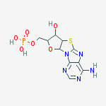 (4-amino-7-hydroxy-6a,7,8,9a-tetrahydrofuro[2',3':4,5][1,3]thiazolo[3,2-e]purin-8-yl)methyl dihydrogen phosphate