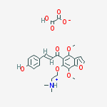 2-hydroxy-2-oxoacetate;2-[[5-[(e)-3-(4-hydroxyphenyl)prop-2-enoyl]-4,7-dimethoxy-1-benzofuran-6-yl]oxy]ethyl-dimethylazanium