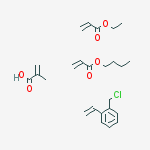 butyl prop-2-enoate; 1-(chloromethyl)-2-vinyl-benzene; ethyl prop-2-enoate; 2-methylprop-2-enoic acid