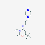 (1E)-N,N-diethyl-4,4-dimethyl-N'-[3-(4-methylpiperazin-1-yl)propyl]-3-oxopentanimidamide