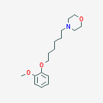 4-[6-(2-methoxyphenoxy)hexyl]morpholine