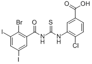 3-[[[(2-BROMO-3,5-DIIODOBENZOYL)AMINO]THIOXOMETHYL]AMINO]-4-CHLORO-BENZOIC ACID