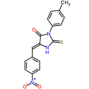 (5z)-3-(4-methylphenyl)-5-[(4-nitrophenyl)methylidene]-2-sulfanylideneimidazolidin-4-one