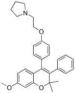 1-[2-[4-(2,2-Dimethyl-7-methoxy-3-phenyl-2H-1-benzopyran-4-yl)phenoxy]ethyl]pyrrolidine