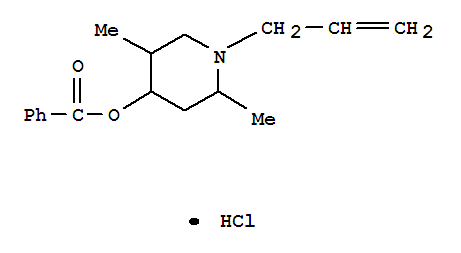 4-Piperidinol,2,5-dimethyl-1-(2-propen-1-yl)-, 4-benzoate, hydrochloride (1:1)