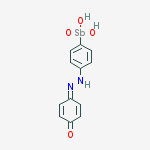 [4-[2-(4-oxocyclohexa-2,5-dien-1-ylidene)hydrazinyl]phenyl]stibonic Acid
