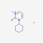 Pyrimidinium, 1-cyclohexyl-2,3-dihydro-3-methyl-2-oxo-, iodide