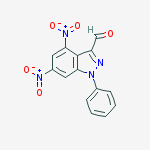 1H-Indazole-3-carboxaldehyde, 4,6-dinitro-1-phenyl-