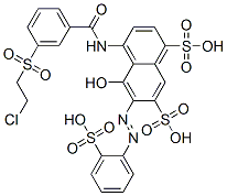 4-[[3-[(2-chloroethyl)sulphonyl]benzoyl]amino]-5-hydroxy-6-[(2-sulphophenyl)azo]naphthalene-1,7-disulphonic acid