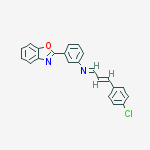 (e)-n-[3-(1,3-benzoxazol-2-yl)phenyl]-3-(4-chlorophenyl)prop-2-en-1-imine