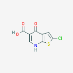 Thieno[2,3-b]pyridine-5-carboxylic acid, 2-chloro-4-hydroxy-