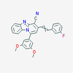 1-(3,5-dimethoxyphenyl)-3-[2-(3-fluorophenyl)ethenyl]pyrido[1,2-a]benzimidazole-4-carbonitrile