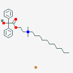N-(2-{[hydroxy(diphenyl)acetyl]oxy}ethyl)-N,N-dimethylundecan-1-aminium bromide