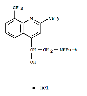 4-Quinolinemethanol, a-[[(1,1-dimethylethyl)amino]methyl]-2,8-bis(trifluoromethyl)-