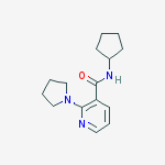 3-PYRIDINECARBOXAMIDE,N-CYCLOPENTYL-2-(PYRROLIDIN-1-YL)-