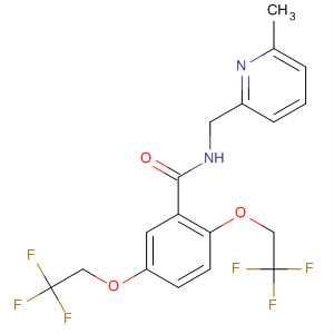 Benzamide,N-[(6-methyl-2-pyridinyl)methyl]-2,5-bis(2,2,2-trifluoroethoxy)-