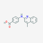 4-[(4-methylquinolin-2-yl)amino]benzoic acid