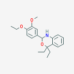 2-(4-ethoxy-3-methoxyphenyl)-4,4-diethyl-1,2-dihydro-3,1-benzoxazine
