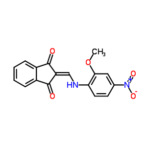 2-{[(2-methoxy-4-nitrophenyl)amino]methylidene}-1H-indene-1,3(2H)-dione