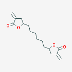 3-methylidene-5-[6-(4-methylidene-5-oxooxolan-2-yl)hexyl]oxolan-2-one