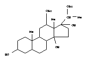 (17S,20S)-5α-Pregnane-3β,12β,14β,17,20-pentol 12,20-diacetate
