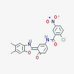 2-chloro-n-[(3z)-3-(5,6-dimethyl-3h-1,3-benzoxazol-2-ylidene)-4-oxocyclohexa-1,5-dien-1-yl]-5-nitrobenzamide